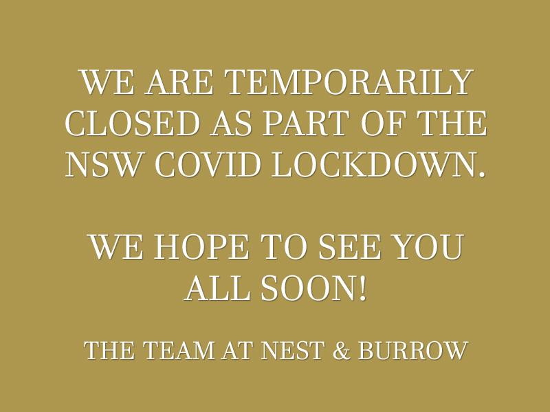 Temporarily Closed Due To The NSW Covid Lockdown